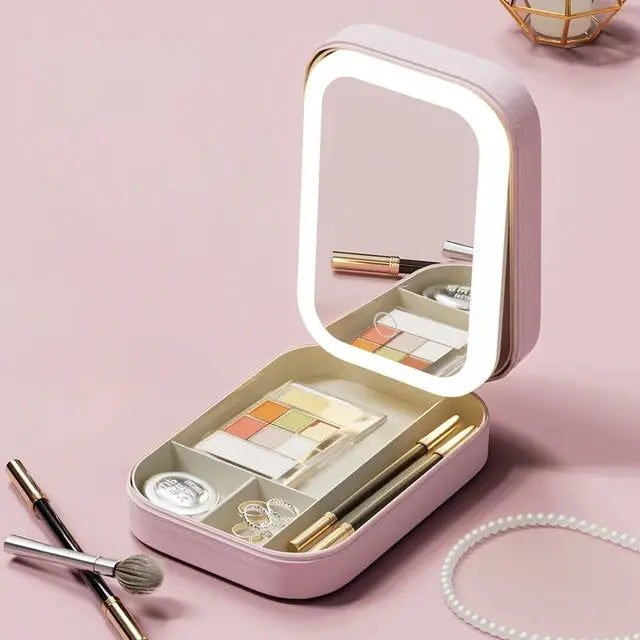 GlowN'Go – Travel Size LED Mirror & Beauty Case