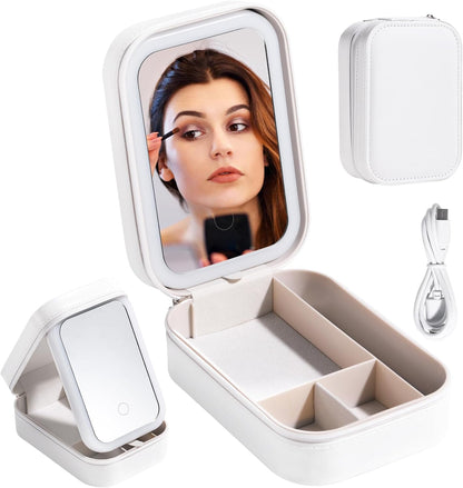 GlowN'Go – Travel Size LED Mirror & Beauty Case