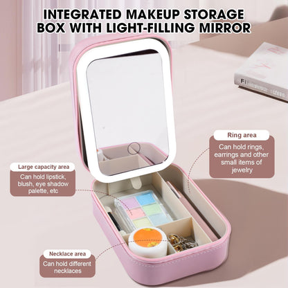 GlowN'Go – Travel Size LED Mirror & Beauty Case