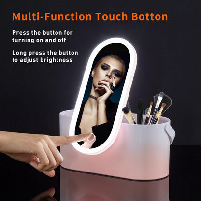 LuxeLighted – Portable Travel LED Mirror & Beauty Case