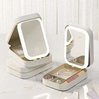 GlowN'Go – Travel Size LED Mirror & Beauty Case